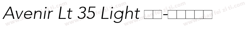 Avenir Lt 35 Light 常规字体转换